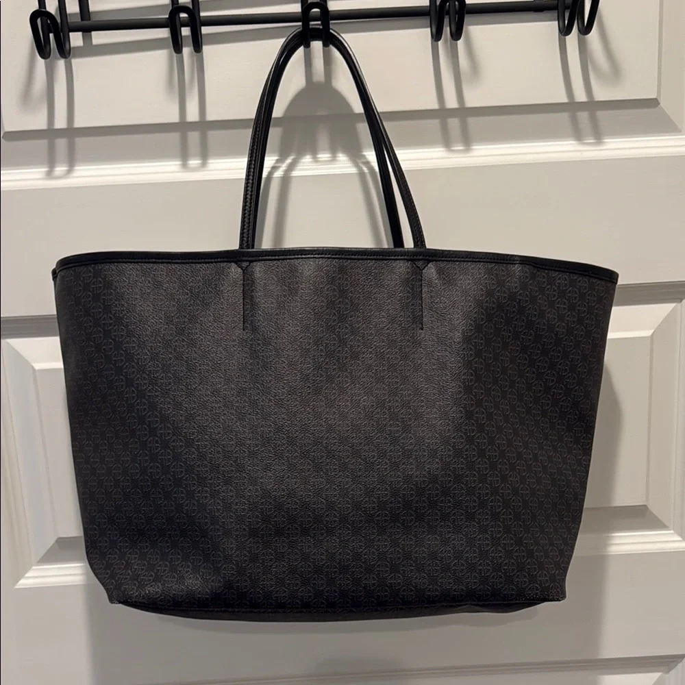 Anine Bing Charcoal Patterned Tote - Picture 2 of 13